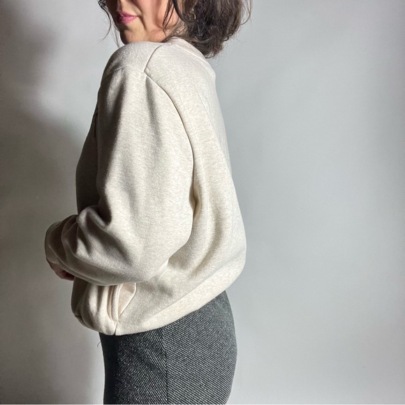 VINTAGE Snow Bunny Cottagecore Button Front Cardigan Sweatshirt Womens Medium P - Picture 4 of 8